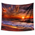 Arazzo da parete 150 x 130 cm in poliestere tramonto sul mare decorativo
